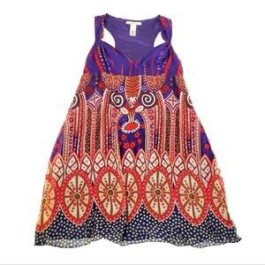 Laundry by Design Silk Boho Mini Dress